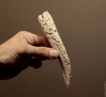Нож резной ритуальный "Дракон" рог лося