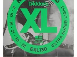Струны D`Addario для электрогитары Extra Super Light 8-38